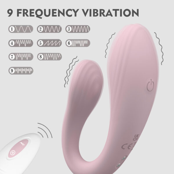 Wy0614 Doris-OEM Remote Control C Shape Couple Egg Vibrator produced by WINYI sex toy manufacturer