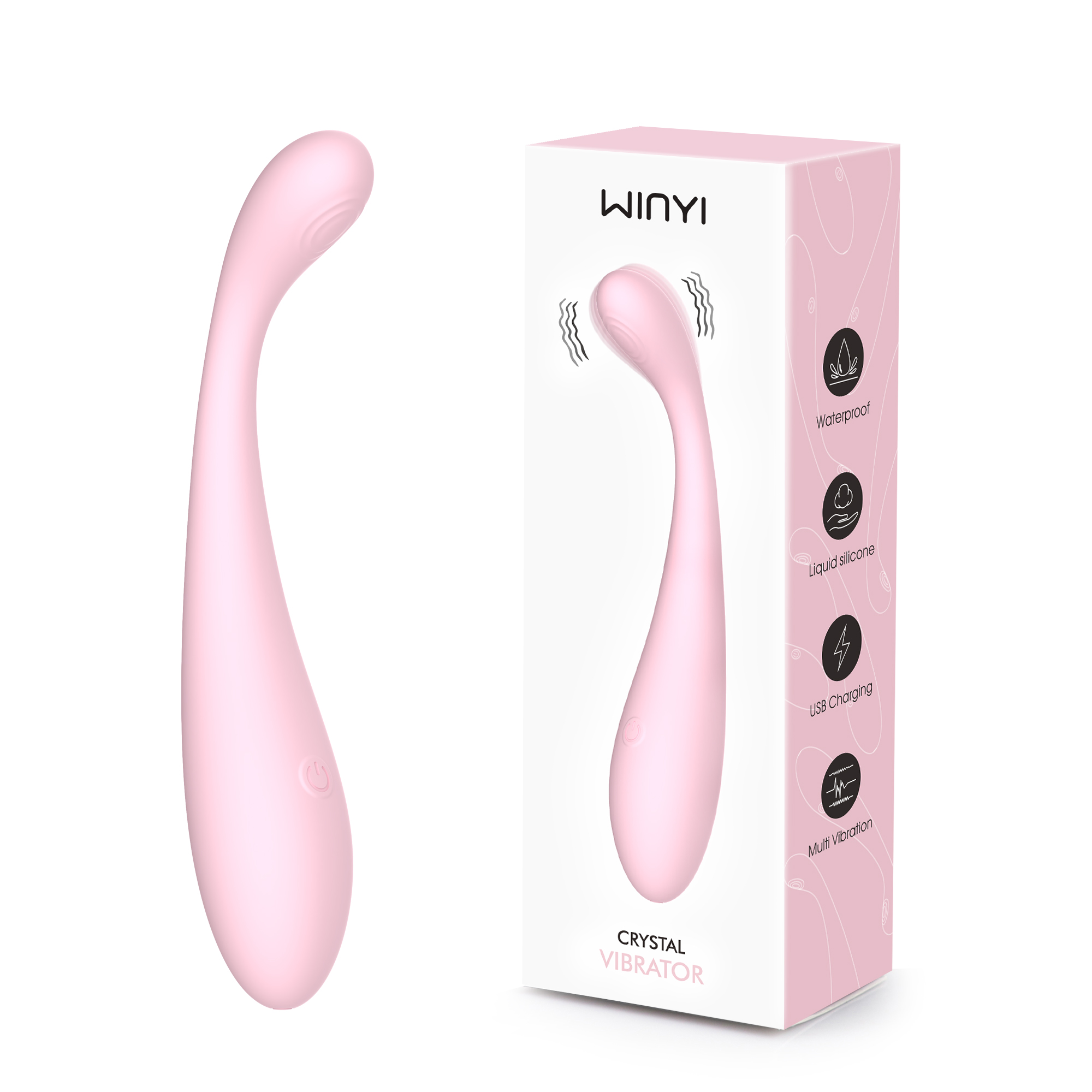 WINYI Crystal WY0714- g-SPOT vibrator sex toy manufacturer fabricante de juguetes sexuales