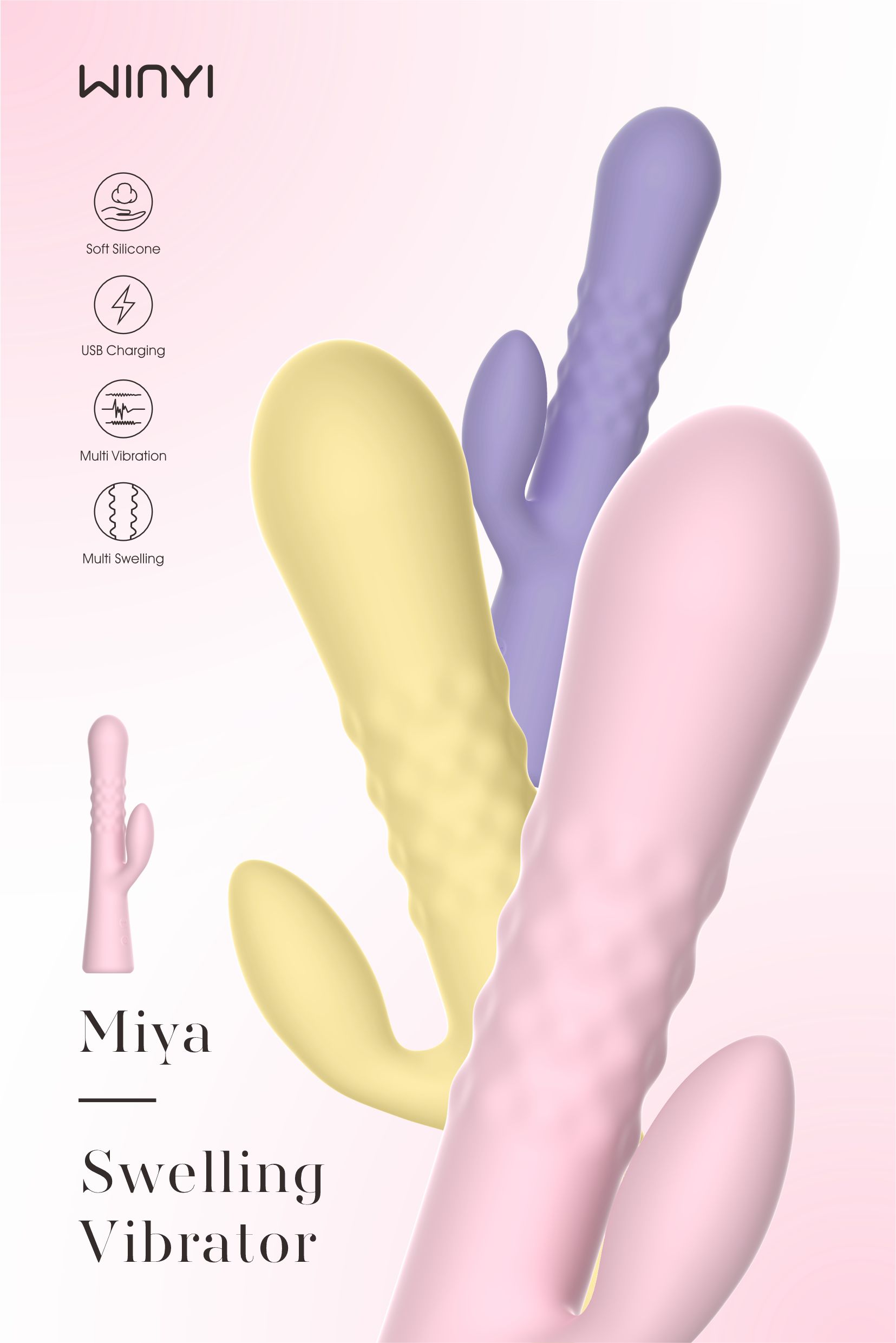 WINYI 2024 new Swelling vibrator-rabbit vibe adult toy factory-sex toy industry