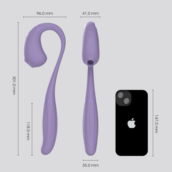 2 In 1 Clitoral G Spot Thrusting Vibe For Women-WY0647 Erica-by WINYI adult toy manufacturer