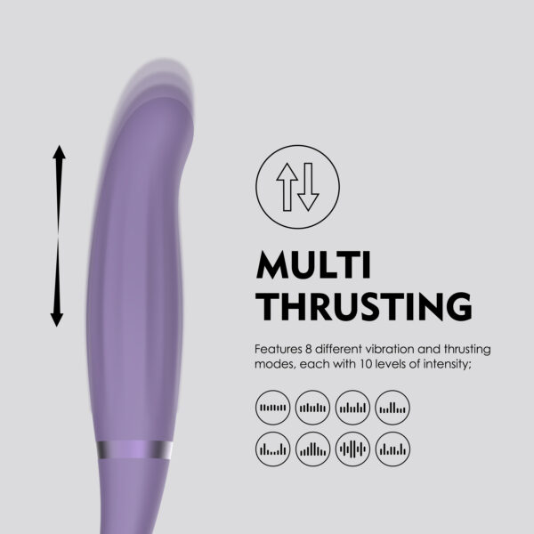 2 In 1 Clitoral G Spot Thrusting Vibe For Women-WY0647 Erica-by WINYI adult toy manufacturer