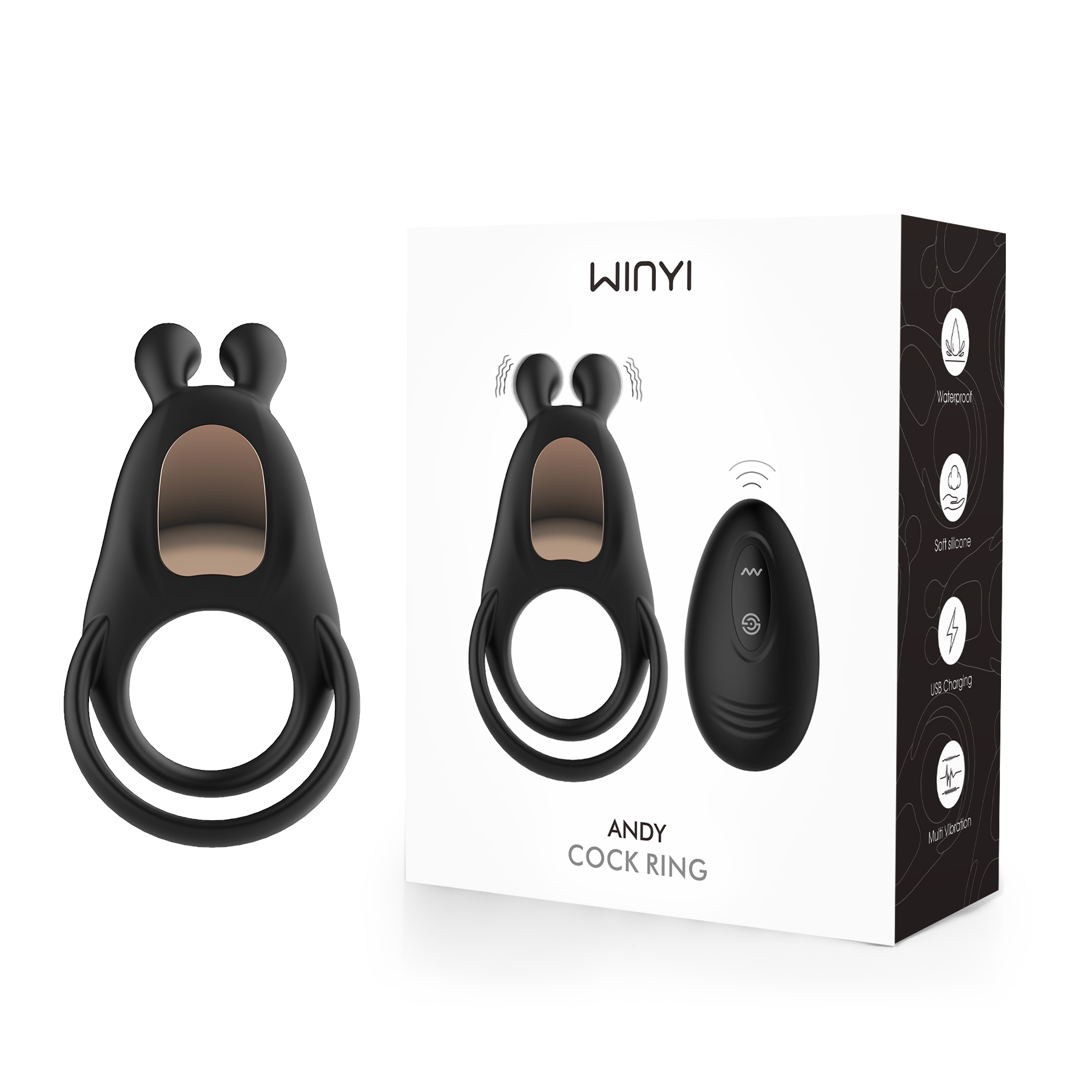 couple dual c-ring-WINYI sex toy manufacturer-2024 new vibrating cock ring penis ring used to delayed ejaculation