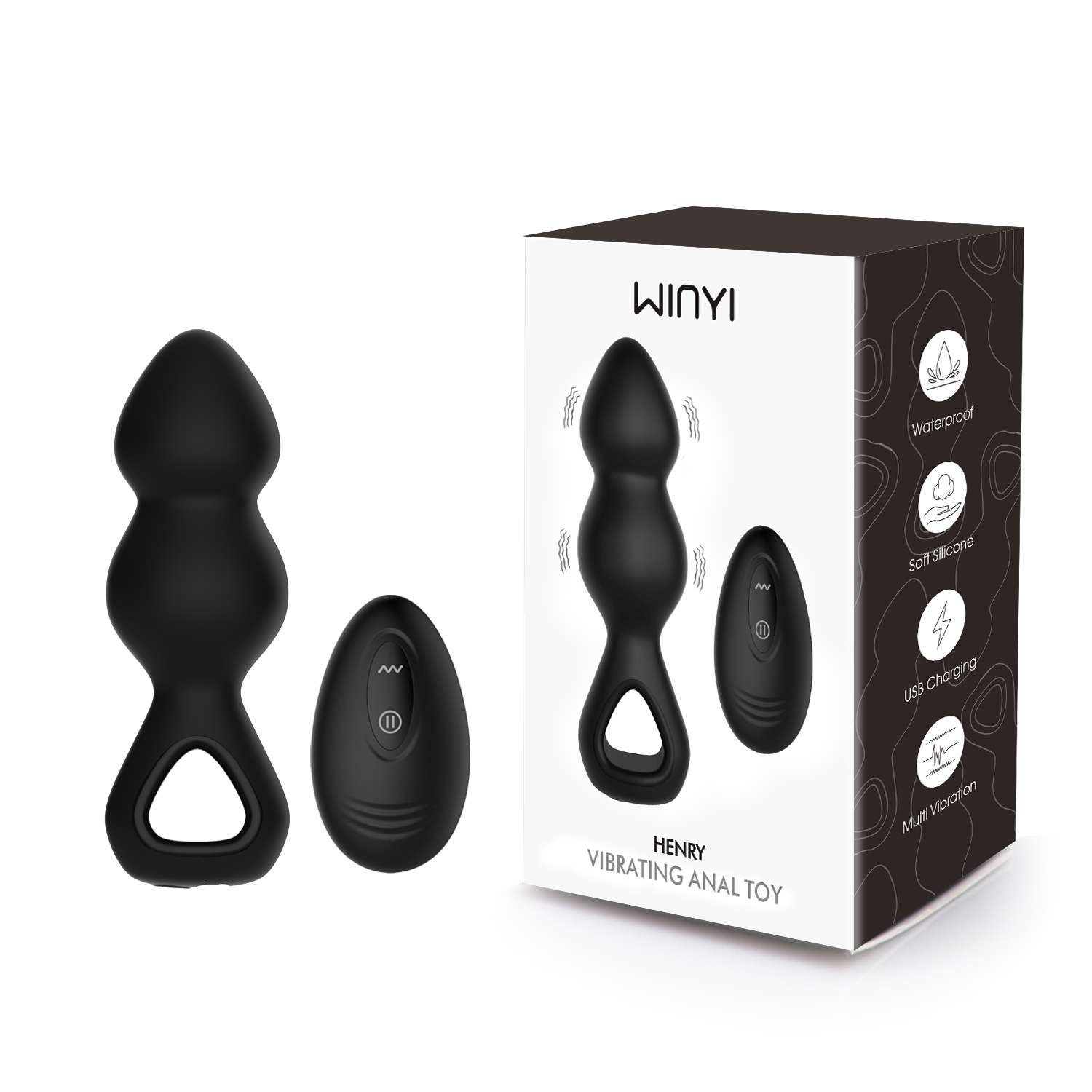 New Anal Beads Bullet Vibrator Sex Toys-WY0684 HENRY-produced by WINYI sex toy manufacturer