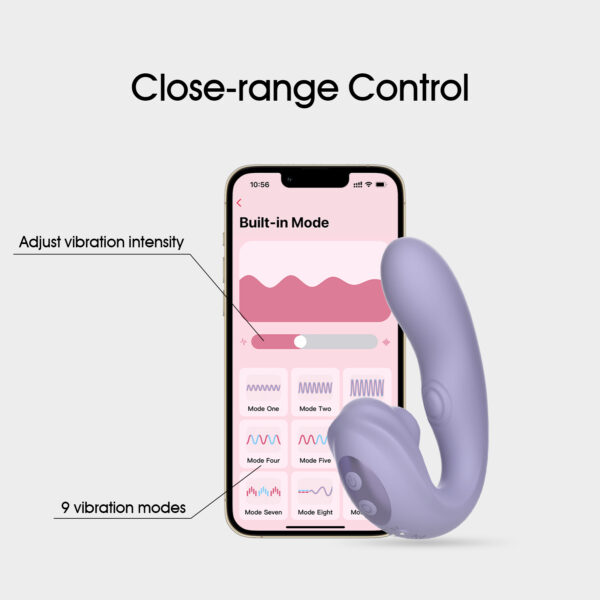 WINYI 3in1 Suction G-spot Vibe with App WY0661app-AMANDA produced by WINYI sex toy factory